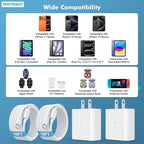 i Phone 17 Charger Fast Charging，45W Fast Charging Replacement for 17/17Pro/17Pro Max/17 Air/ 16 Pro Max/16 Pro/16/16Plus/15 Pro Max/15 Pro/15/15Plus,i Pad and More，10FT Type C Cords
