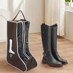2 Pack Brown Boot Storage Bag, Portable Dust Proof Boot Bags for Cowboy Boots, Shoe Cover Protector Bag for Boots Storage and Organizer Packing, Tall Boot Storage Carry Bag for Travel Daily Use
