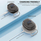 [Secure Lock] for Bose Ultra Open Earbuds Case(2024), TUDIOW Clear TPU Shockproof Protective Cover for Bose Open Ear Wireless Earbuds Accessories with Cleaning Kit & Keychain (Clear Grey)
