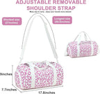 BLUBOON Duffle Bag Girls Kids Cute Gym Bag with Shoes Compartment & Wet Separation Waterproof Sports Overnight Travel Bag