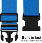 Luggage Straps for Suitcases TSA Approved-2 Pack Bright Personalized Luggage Belt Strap for Suitcase/Carry On Bag Luggage Accessories for Travel (SkyBlue)