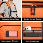 MIER Water Resistant Backpack Duffle Heavy Duty Convertible Duffle Bag with Backpack Straps for Gym, Sports, Travel