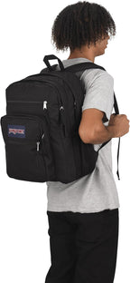 JanSport Laptop Backpack - Computer Bag with 2 Compartments, Ergonomic Shoulder Straps, 15” Laptop Sleeve, Haul Handle - Black
