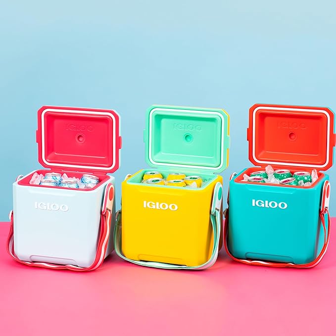 Igloo Tag Along Too Coolers | Insulated Hard Shell Picnic Style Cooler | Rolling Ice Chest