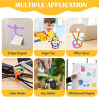 30Pcs Magnetic Travel Toys, Magnets Men for Kids, Cute Magnetic People Airplane Car Toddler Travel Essential, Fridge Magnets Sensory Fidget Toys for Adults Kids