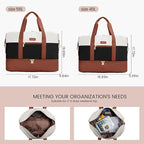 LOVEVOOK Weekender Bag, Large Travel Duffel Bag for Women with 2 Packing Cubes, Carry on Overnight Bag with Shoe Compartment, Mom Hospital Bags for Labor and Delivery