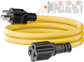 [3-Feet]NEMA 5-15P Extension Cord, Plugrand NEMA 5-15P to 5-15R/ 5-20R/ 6-15R/ 6-20R AC Adapter, 12AWG 15 Amp to 20 Amp T Blade Adapter Cable, 15A 125V to 20A 250V Extension Cord, 3FT