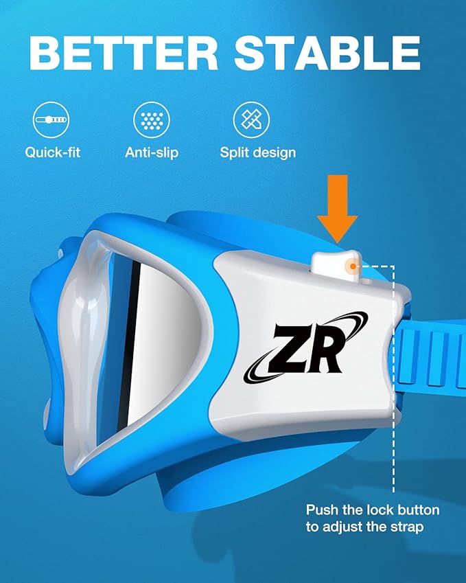 ZIONOR Swim Goggles, Upgraded G1 Polarized Swimming Goggles Anti-Fog for Adult Men Women