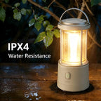 Lepro 1100LM Battery Powered LED Camping Lantern, Waterproof Tent Light with 5 Light Modes, Camping Essentials, Portable Lantern Flashlight for Camping, Emergency Light, Power Outage, Not Rechargeable