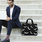 Goth Bats Halloween Laptop Case 15.6 inch Computer Bag Waterproof Laptop Briefcase Laptop Bag for Women & Men