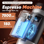 Portable Espresso Machine with Removable Battery, 20-Bar Mini Travel Coffee Maker, USB-C Self-Heating, 3-in-1 for Ground, Capsules & Pods (NS/DG), Car/Office/Home Use, 6.8-oz Compact Espresso Maker