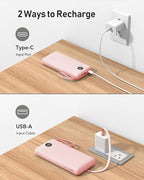 VEEKTOMX Portable Charger Built-in Cables, Power Bank for iPhone, Fast Charge USB C Battery Pack Travel Essentials Powerbank Compatible with iPhone 17/16/15/14, Samsung S25/24
