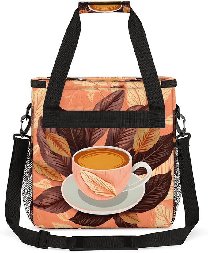 Coffee Maker Carring Bag Travel Storage Tote Bag Compatible with Keurig K-Mini or K-Mini Plus Portable Single Serve Coffee Brewer Case with Pockets for K-cup Pods(Bag Only)