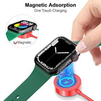 𝟐𝟎𝟐𝟔 𝐔𝐩𝐠𝐫𝐚𝐝𝐞𝐝 for Apple Watch Charger Magnetic Fast Charging Cable [Portable] Magnetic Wireless Charging Compatible with iWatch Series Ultra/10/9/8/7/6/SE/5/4/3/2-[3.3FT] Red