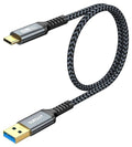 SUNGUY 10Gbps Android Auto USB C Cable 1.5FT, 5-Pack 3A USB 3.1 Gen 2 Fast Charge & Data Transfer USB C CarPlay Cable, for iPhone 17/16/15 Pro Max, Samsung T7, Galaxy S23 S22 Ultra Note 20, SSD