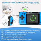 Handheld Game for Kids -Preloaded 220 Retro Video Games, Portable Gaming Player with Rechargeable Battery 3.0" LCD Screen, Mini Arcade Electronic Toy Gifts for Boys Girls (Black+Blue)