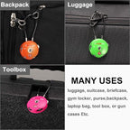 Forge Quality TSA Approved Luggage Locks for Travel Accessories, Suitcase, Pelican case, Ammo Boxes, Set Your own Combination, Zinc Alloy Body-Cable Green 2 Locks