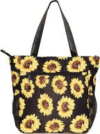 Original Floral Water Resistant Large Tote Bag Shoulder Bag for Gym Beach Travel Daily Bags Upgraded