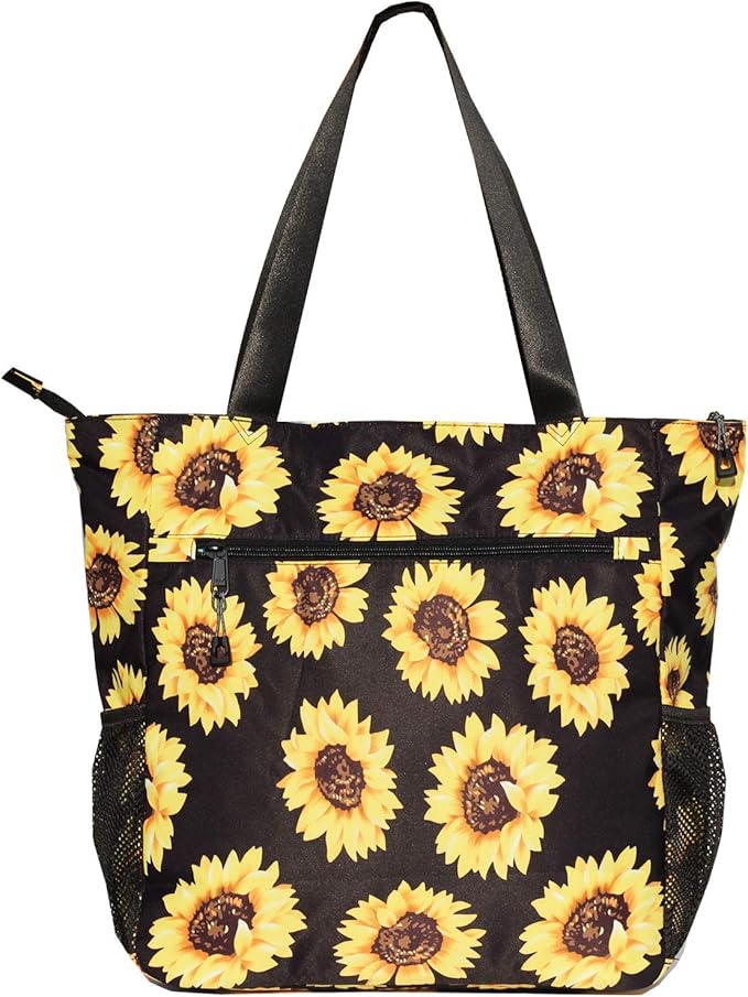 Original Floral Water Resistant Large Tote Bag Shoulder Bag for Gym Beach Travel Daily Bags Upgraded