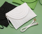 COOKOOKY Straw Clutch Handbag Summer Beach Straw Purse for Women woven Envelope Bag | Straw, Summer, Beach, woven, Straw, Summer