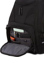 SWISSGEAR 1900 ScanSmart TSA Laptop Backpack Fits 17 Inch Laptop with RFID Protection and Tablet Pocket, Black/Black, 19-Inch
