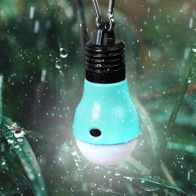 EverBrite 3-Pack Camping Lights - 3 Lighting Modes, Outdoor Portable LED Bulbs Ideal for Kids' Adventure Activities, Camping, Emergency and More, 3 x AAA Batteries Included