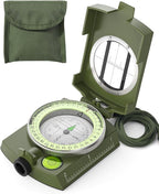 Sportneer Compass: Accurate Durable Lightweight Orienteering Compass with Strap and Carrying Case, Glow in The Dark Waterproof Hiking Essentials for Camping Backpacking, Best Survival Gifts for Kids