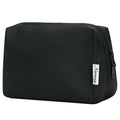 Narwey Travel Cosmetic Bag Organizer Toiletry Bag Make Up Bags with Compartments for Women Girls (Large, Black)