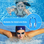 Swimming Nose Clip, 14 Packs Swim Nose Plugs with Waterproof Silica Gel for Kids (Age 7+) and Adults, Multi-Color