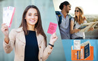 Passport Holder Cover Wallet Travel Essentials RFID Blocking Leather Card Case International Must Haves Travel Accessories for Women Men(113#Black)