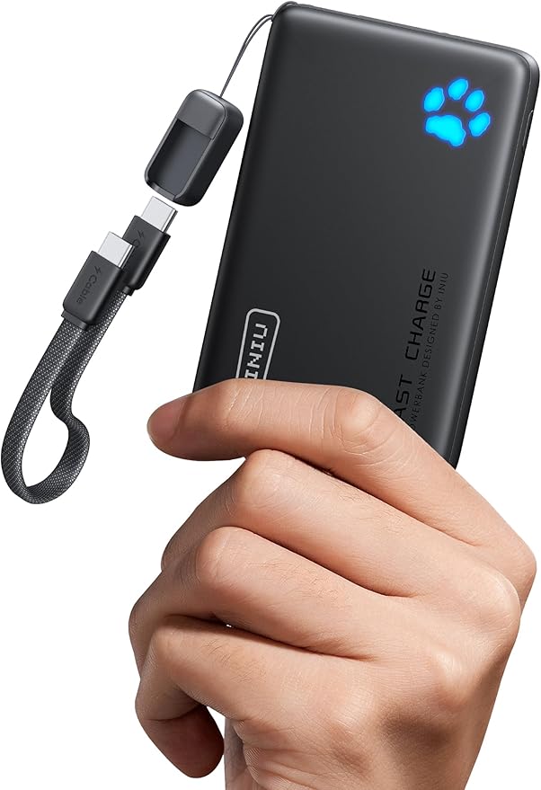 INIU Ultra Small 10000mAh 45W PD Power Bank & Ultra Slim 10000mAh 45W Power Bank Combo