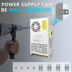 DC 36V 16.6A 600W Power Supply, 110V AC to DC 36V Converter 600w Switch Power Supply Transformer for Winch, Car Jack, LCD Monitor, CCTV, Car Stereo and More