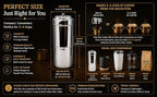 KERAM south indian coffee drip maker-permanent/reusable phin filter for 3-4 serving cup 6.6 Oz(200 ml) made of steel ss304 food grade camping/travelling small decoction dripper maker