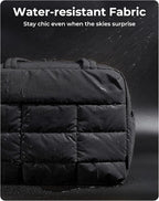 BAGSMART Gym Bag for Women, Carry on Travel Duffel Bag, Water-resistant Weekender with Shoe Compartment for Gym Travel Work, Black, Medium