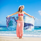 12 Pcs Oversized Microfiber Beach Towels Set 30 x 60 Extra Large Fiber Swim Pool Towel Absorbent Bath Blanket for Travel Vacation Accessories Gift Spa Soft Lightweight(Tropical)