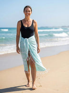 Cotton Turkish Beach Towel with Towels Oversized 36"x72" Pool Absorbent Extra Large Quick Dry Sand Travel Towel (Fresh Hues, 4 Pack)