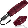 Compact Travel Umbrella for Purse - Flat Handle, Waterproof for Light Rain