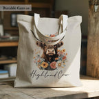 Aesthetic Canvas Tote Bag, Cute Reusable Bags for Women with Inner Pocket