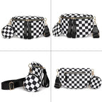 Eslcorri Small Crossbody Sling Bag for Women Trendy - Fanny Packs Leather Chest Belt Bum Bag Anti Theft Purse for Travel