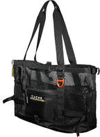 Cache Taxi-Way Tactical Mesh Tote Bag, Large Gym & Travel Bag with MOLLE Webbing (35L), Multi-Pocket Storage, Water Bottle Holder, Magnetic Closure