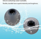 Silicone Replacement Earbud Tips Ear Tips Fit Most in-Ear Earbuds(Inner Hole 3.8mm -5.1mm) Headphone Rubber Tips Earbud Covers 9 Pairs S M L