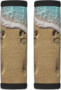 2 Pack Beach Feet Luggage Handle Wraps Suitcase Tags Identifiers for Travel Accessories