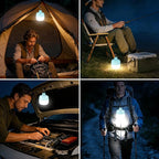 VAVOFO 20W LED Camping Lantern Rechargeable, 1200LM, 3000mAh Portable Tent Light , IP65 Waterproof Flashlight Lanterns for Outdoor ,Power Outages,Camping (Green)