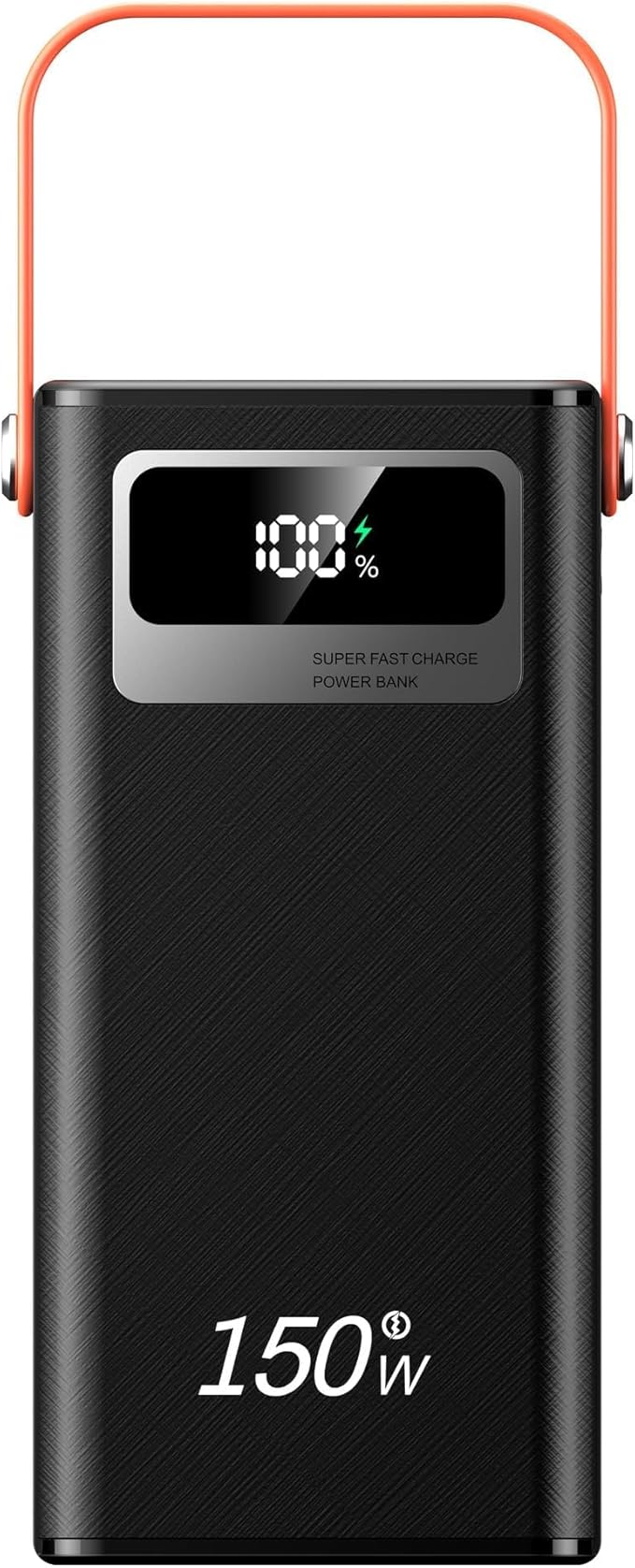 100000mah Power Bank, Fast Charging Portable Charger, with LED Light, with Built-in Cables, 4 Outputs & 3 Inputs, Rechargeable Portable Power Supply for Cell Phones, Random Color