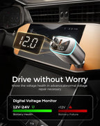 iPhone Car Charger, Retractable Fast USB C Phone Charger, 4 in 1 Cigarette Lighter Adapter with 2 Cables 25 Inch and 2 USB Ports, Multi Port USB Car Charging for iPhone 17/16/15/14/13/Pro Max