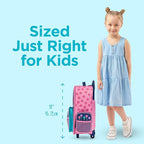 Stephen Joseph Kids Classic Rolling Luggage, Kids Luggage, Toddler Rolling Travel Carry On, Kids Suitcase with wheels,