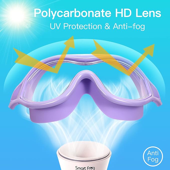 Swim Goggles No Leaking Anti-Fog Pool Goggles Swimming Goggles for Adult Men Women Youth, UV Protection 180° Clear Vision