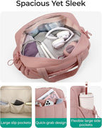 BAGSMART Gym Bag for Women, Duffle Bag for Travel with Wet Pocket, Lightweight Carry on Weekender Duffel, Water Resistant