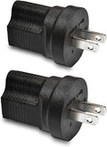 Ceptics Japan, Philippines NEMA 1-15 Travel Power Plug Adapter Accepts NEMA 5-15R - ETL Certified - Industrial Grade (IG-6-2PK)