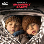 Emergency Blankets for Survival Gear and Equipment x6, Space Blanket, Mylar Blankets, Thermal Blanket, Survival Blanket, Survival Kits Emergency Kit, Emergency Supplies, Foil Blanket Camping Shelter